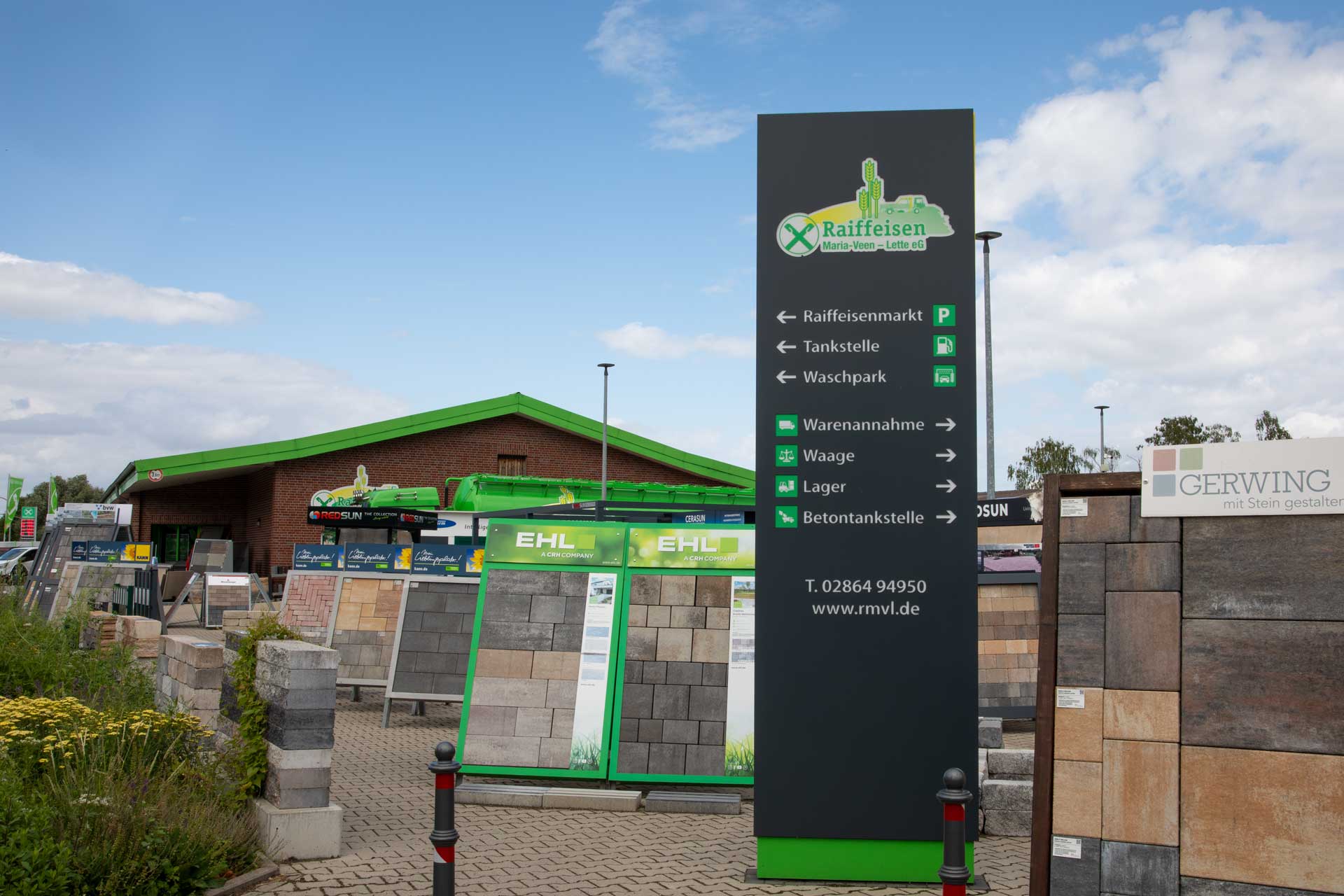 Außenausstellung Baustoffe Reken